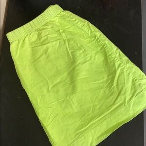 Neon Green Mini Skirt